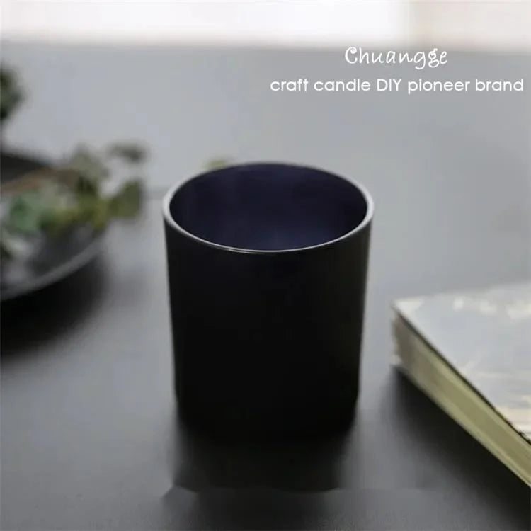 DIY Candle Jar Container Tumbler Holder Candlestick Frosted Transparent Glass Cup Handmade Candles Making Supplies Candle-making