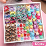 New Hair Bands Set Girls Elastic Rubber Band Nylon Headband Hair Accessories Kids Cute Ponytail Holder Headwear Hair Ropes