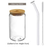 550ml/400ml Glass Cup With Lid and Straw Transparent Bubble Tea Cup Juice Glass Beer Can Milk Mocha Cups Breakfast Mug Drinkware