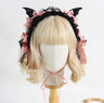 Gothic Black Bat Evil Hairpin Headband Halloween Cosplay Lace Hair Clip Girl Women Lolita Hair Accessories B2281