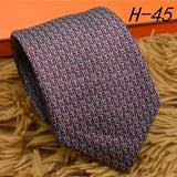 2024 new H Family 100% Silk Tie Creative Stripe Gift for Work Wedding 8cm Suit Accessories necktie  bowties  collared shirt