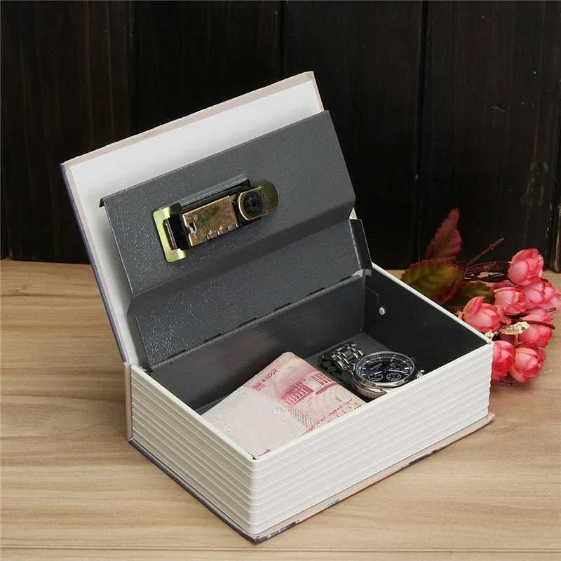 Password Security Safe Lock Cash Money Coin Storage Key Locker Kid Gift Security Mini Dictionary Safe Box Book Money Hide Secret