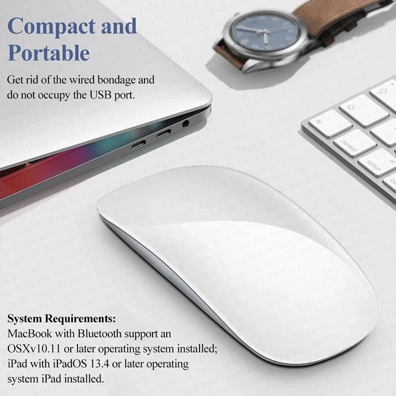 For Apple Original Wireless Bluetooth Magic Mouse For Macbook Pro Air Mini Laptop Tablet PC iPad Gaming Ergonomico Touch Mouse