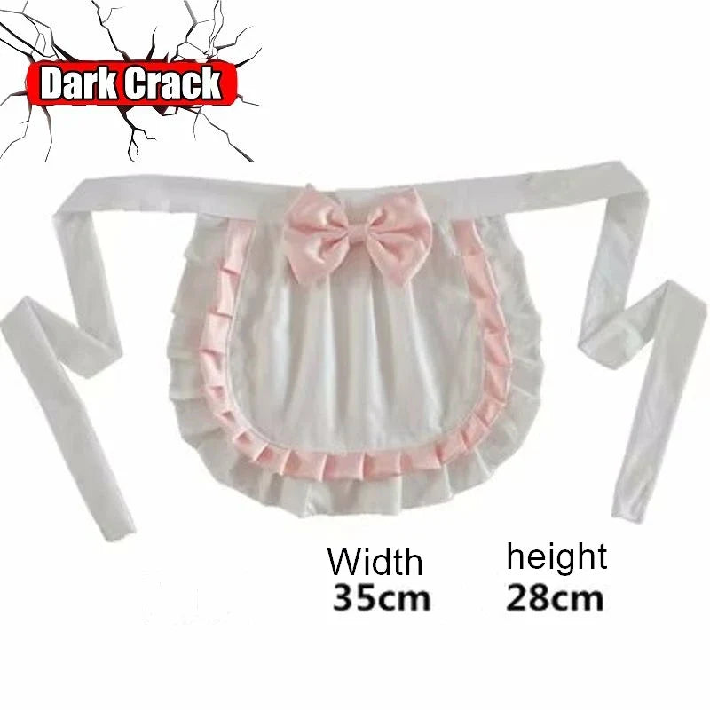 Women’s Y2k Gothic Harajuku Punk Lolita Girls Versatile White Cotton Skirt Sleeveless JK Dress Princess Cosplay Little Apron