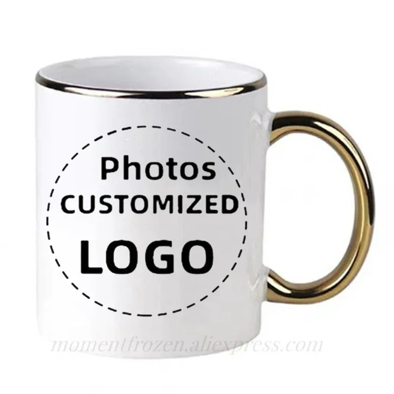 Customized Photos/Logo Printed DIY Coffee Mugs Personalized Tea Cups Drink Beer Milk Tableware Beer Drinkware Coffeeware Teaware