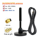 Signal Enhance 3G GSM Omni WifI Router Antenna Pure Copper 15DBI Amplifier Aerial SMA N For Communication