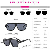 Trend Oversized Square Pilot Sunglasses Women 2024 Gradient Gray Lens Brand Tom Yellow Rectangle Sun Glassses Men Shades UV400