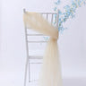 20pc/lot Tulle Sheer Organza Sashes For Wedding Banquet Party Arch Decoration DIY Chair Sashes Knots Background Veil Romantic