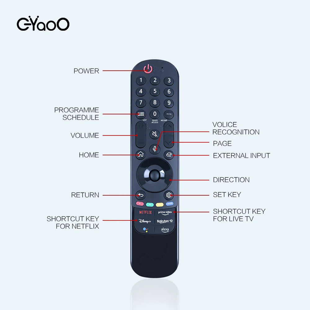 MR22GA MR22CA Magic Voice TV Remote Control AKB76039901 For LGTV OLED QNED NanoCell Smart TVs with Voice Cursor