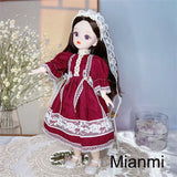 Attractive Eyes 1/6 Bjd Byte Dolls For Kid Girls Birthday Gift Ball-jointed Anime Figure Doll 30cm with Dresses Clothes Dress Up