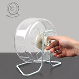 Hamster Running Rotating Car Hamster Mute Wheel Toy Clear Rotatory Jogging Wheel Small Pet Sports Exercise Cage 24cm In Diameter