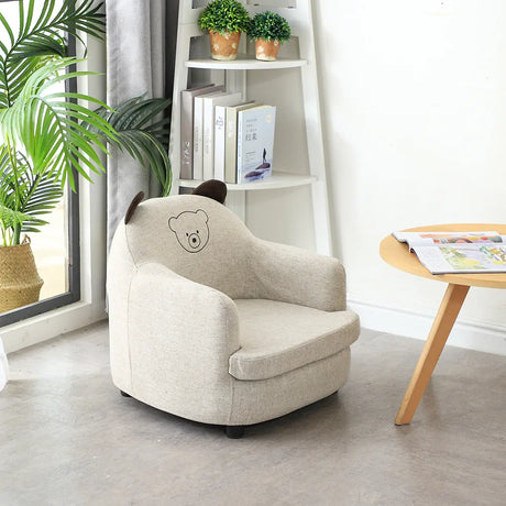 MOMO Children's Sofa Seat Furniture Baby Sofa Chair Cute Girl Boy Cartoon Small Sofa Stool Chair Animal Print Sofa Chair