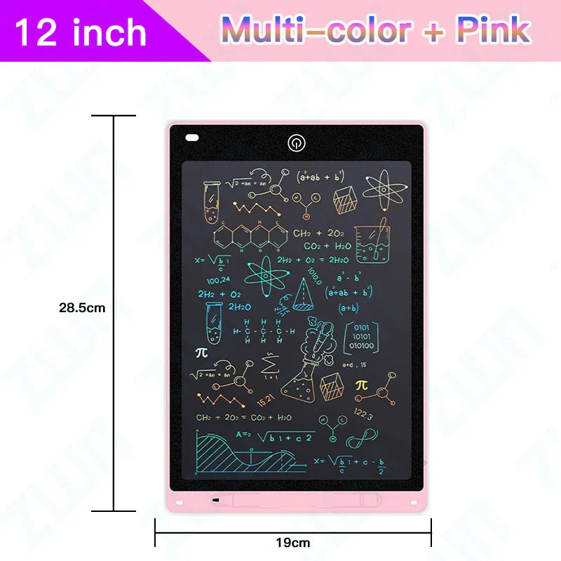 6.5/8.5/10/12/16/19In LCD Drawing Board Writing Tablet Digit Magic Blackboard Art Painting Tool Kids Toy Brain Game Child's Gift