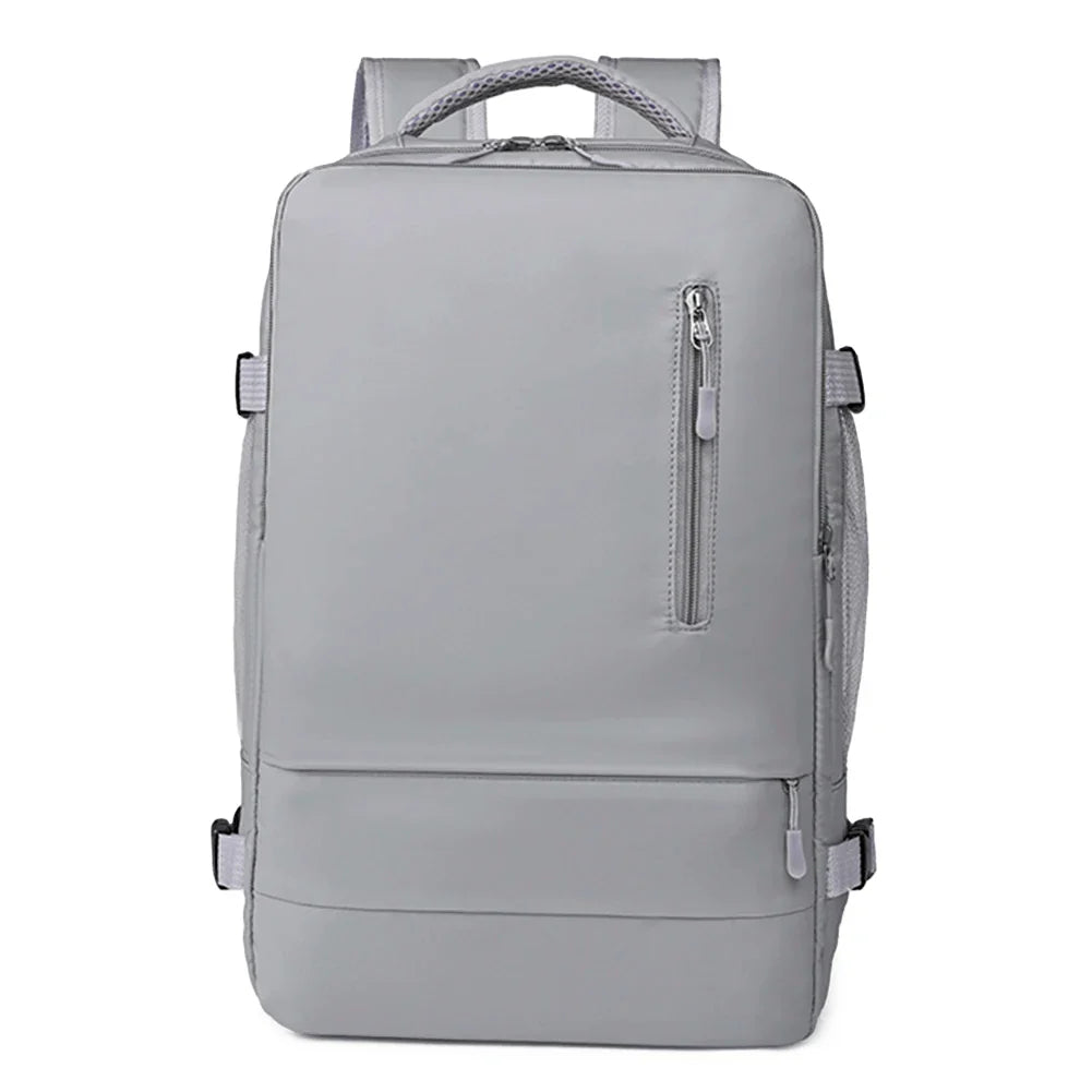 Unisex Backpack Multi-Pockets Large Luggage Bag with Shoes Pocket with USB Charging Port Oxford Cloth for Fitness Sports Outdoor