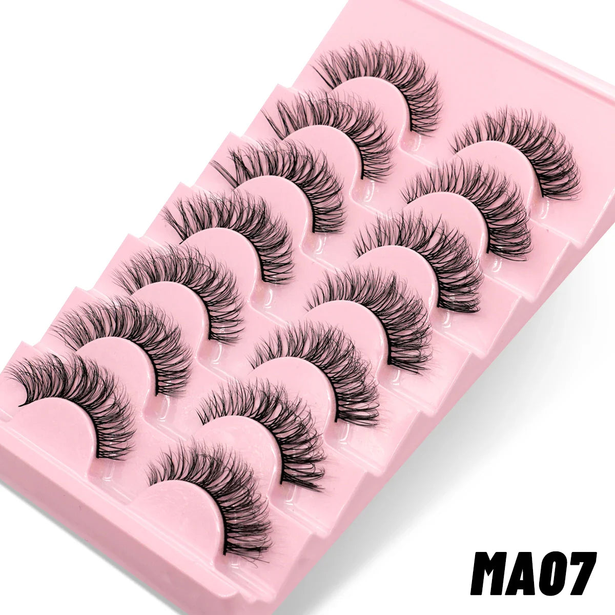 GROINNEYA Natural Long 10 Pairs 3D Mink False Eyelashes Fake Lashes Makeup Kit Mink Lashes Cat Eye lashes Short Eyelashes