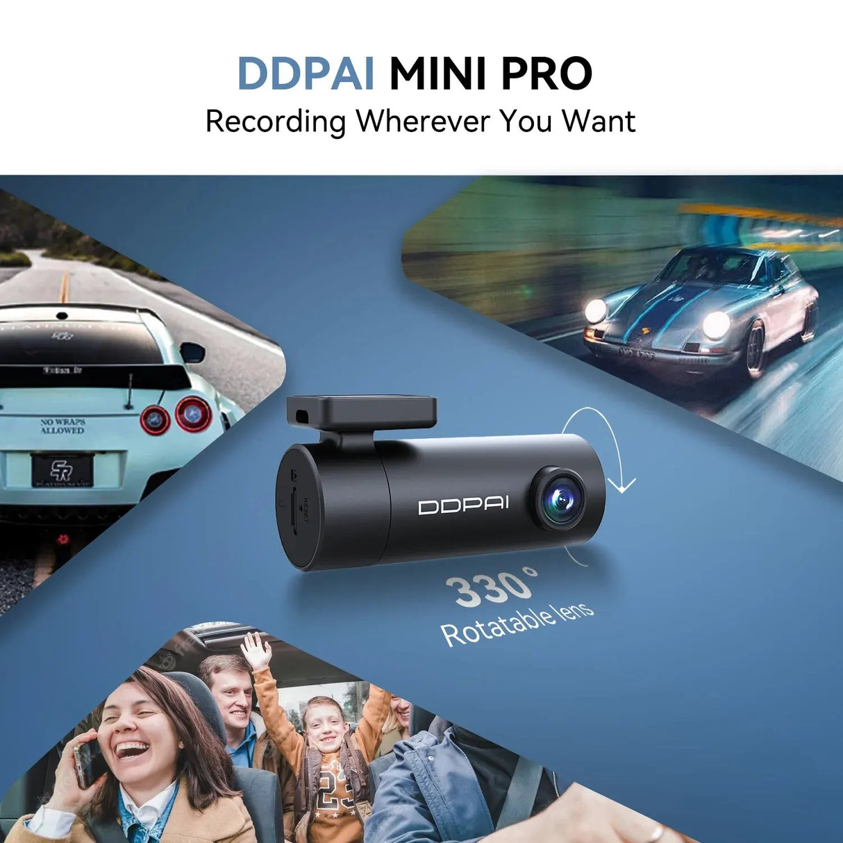 DDPAI Dash Cam Mini Pro 1296P Ultra HD Vehicle Wifi Smart Connect Car Camera