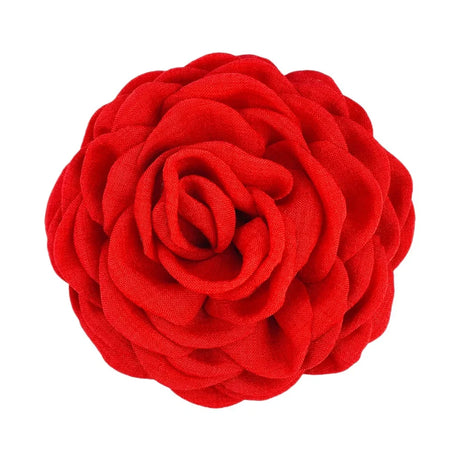 Fabric Rose Flower Crab Hair Clip Ins Popular Hair Catches for Women Pink Black Plastic Hair Clamps Girls' Spring Accessories