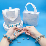 DIY Bracelet Making Kit Jewelry Making Accessories Kit with Beads, Pendant Charms, Bracelets and Necklace String for Girls