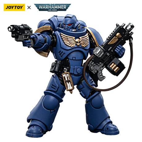 JOYTOY Warhammer 40k Action Figure Ultramarines Primaris Company Champion Parnaeus Veteran Intercessor Anime Military Model Toy