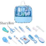 13Pcs/Set Baby Care Kit Newborn Baby Kids Nail Hair Health Care Thermometer Grooming Brush Kit Clipper Scissor Kid Toiletries