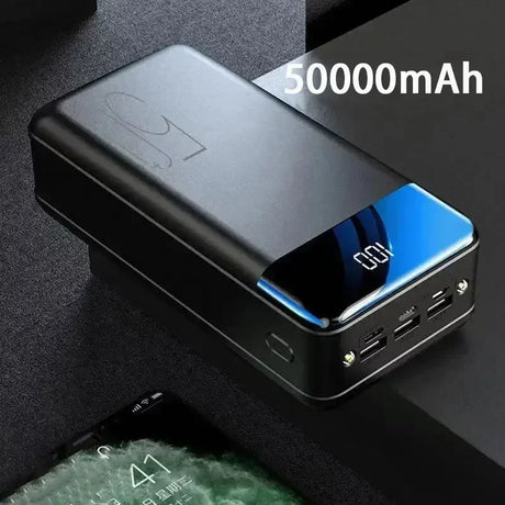 2023New 200000mAh Power Bank Portable Fast Charging PowerBank 3 USB PoverBank External Battery Charger For Mobile Phones Tablet