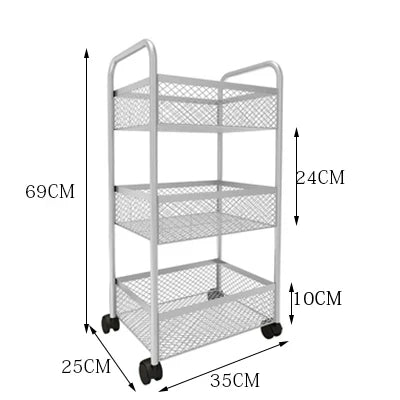 Food Trailer Trolley Rolling Cart Organizer Metal Vegetable Utility Trolley Wine Garden Grocery Archivadores Restaurant Furiture