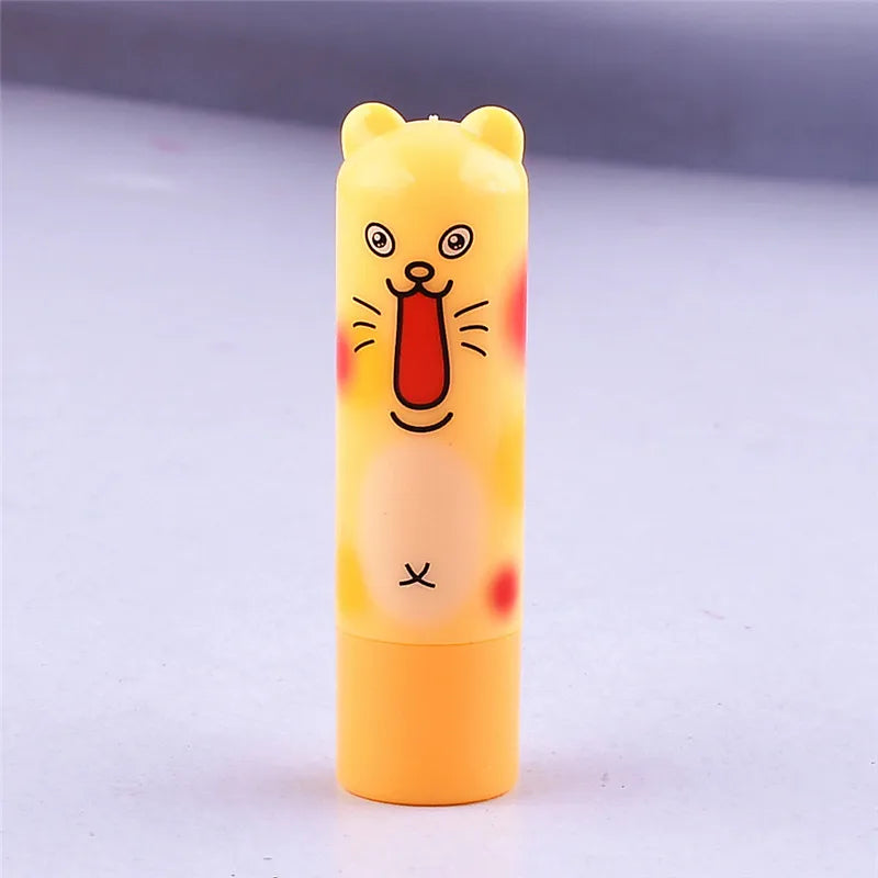 24pcs/set Moisturizing Colourless Lip Balm Natural Plant Sphere Lip Gloss Fruit lipstick Cute smile face Makeup lip oil