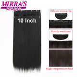 Synthetic Clip in Hair Extensions 6 Pcs/Set 16 Clips Long Straight Hairpieces Clip On Hair Extension for Women Blonde