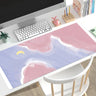 Mouse Pad Gamer Cute Aesthetic Kawaii Oil Painting XL Mousepad XXL Mechanical Keyboard Pad Office Office Accessories Mice Pad