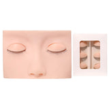 Training False Eyelash Practice Lash Silicone Mannequin Model Head for Beginner Training Set Practicing Eyelash Extension Tools