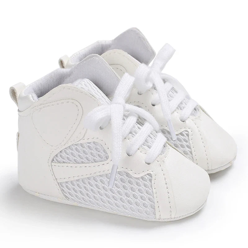 Classic Fashion Baby Shoes Casual Shoes Boys And Girls Soft Bottom Baptism Shoes Sneakers Freshman Comfort First Walking Shoes