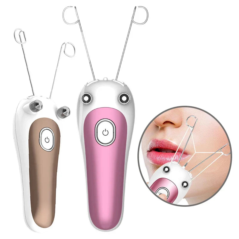 Women Electric Epilator Body Facial Hair Removal Defeatherer Cotton Thread Depilator Beauty Hair Removal Personal Care Appliance