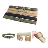 New Plastic Buckle Men Canvas Lengthened Thickened Tactical Belt Wide Edging Outdoor Belt