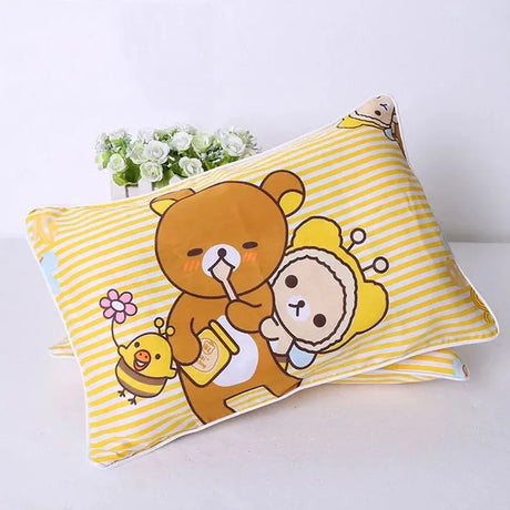 30x50cm Children's Pillow Cartoon Style All Seasons Universal Pure Cotton Pillow Case Soft Breathable Students Single Pillow