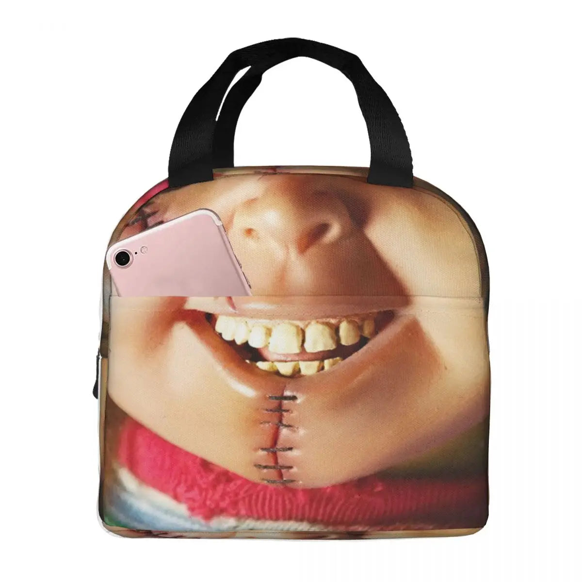 He Wants You For A Best Friend Chucky Lunch Bags Horror Portable Insulated Cooler Child's Play Thermal Picnic Work Lunch Box