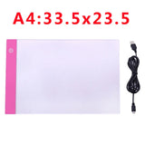 A2/A3/A4/A5 Ultra-Thin Portable LED Light Box Tracer USB Power Cable Artcraft Tracing Light Pad for Drawing, Sketching