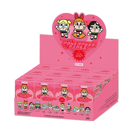 POP MART CRYBABY X Powerpuff Girls Series Mystery Box by Molly 1PC/12PCS POPMART Blind Box Action Figure Cute Toy Birthday Gift