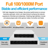 100M /1000M Unmanaged Network Ethernet Switch  5 8Port Fast RJ45 LAN Switching Hub Ethernet Smart Desktop Switch EU Plug Adapter