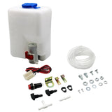 1.5L 12V Universal Windshield Washer Bottle Tank Pump Wiper System Reservoir Kit Jet Switch Clean Tool