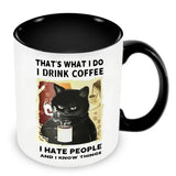 Funny Cat Mugs Coworker Gifts Coffee Spelled Backwards Is Eeffoc Coffeeware Mugen Home Decal Tableware Drinkware Tea Cup Teaware