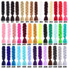 New 24" Punk Style Motorcycle Helmet Braids Bike Gradient Ramp Twist Sucker Removable Braid Pigtail Ponytail Motocross Racing