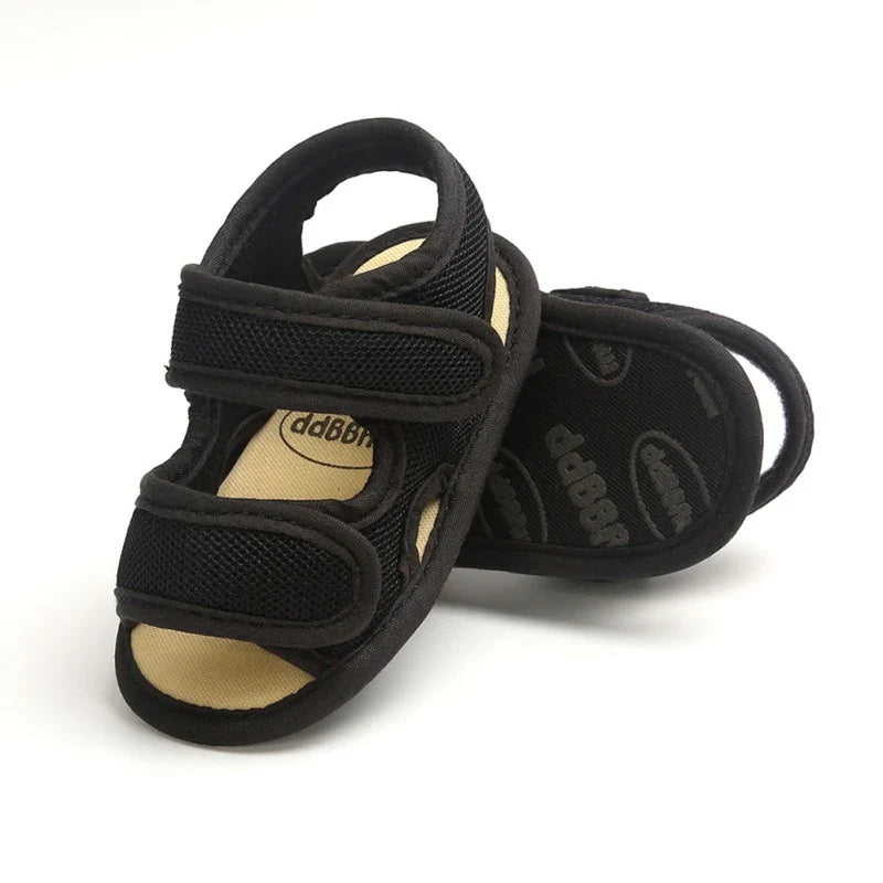 2024 Summer Baby Boys Girls Breathable Anti-Slip Shoes Sandals Toddler Soft Soled First Walkers For 0-18M