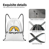 La Sportiva Logo Drawstring Backpack Sports Gym Sackpack String Bags for Running