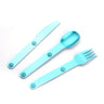 3-In-1 Camping Utensils Set Hot Sale Connect Magnetic Cutter Fork Spoon Flatware Camping Cutlery Travel Carry Kits Parts