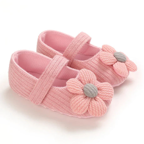 Summer Fashion Newborn Pink Baby Shoes Non-slip Cloth Bottom Shoes For Girls Elegant Breathable Leisure Baby First Walking Shoes