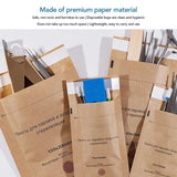 100/200/300PCS Kraft Paper Cleaning Bag High Temperature Disinfection Self Sealing Cleaning Bag for Dental Tools&Nail Products