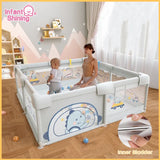 Infant shining Baby Playpen for Children Baby Playground Safety Barriers Playpen for 0-6 Years Old Kids Indoor Baby Safety Fence