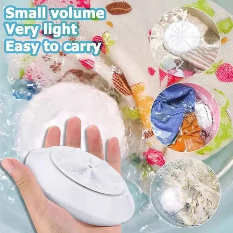 Hot sale Personal USB Ultrasonic Turbine Washer Portable Mini Washing Machine for Travel and Children's Laundry