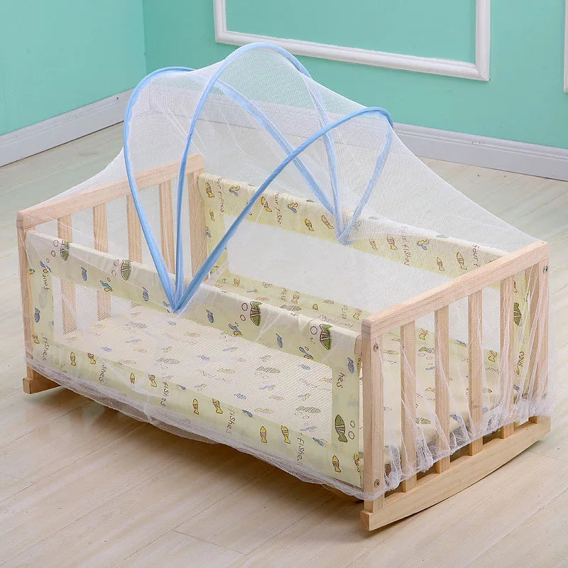 Baby Cradle Bed Mesh Mosquito Nets Foldable Summer Universal Baby Arched Mosquitos Nets Portable Crib Netting For Infant Toddler