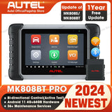 Autel MaxiCOM MK808BT PRO Car Bi-directional Diagnostic Tools OBD2 Scanner Code Reader All System Diagnosis PK MX808S MK808S